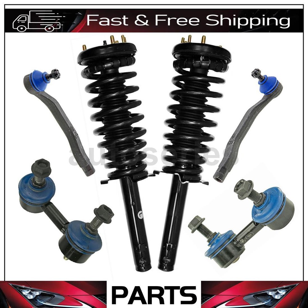 6pc Tie Rod Sway Bar Link Strut Assembly for 2000 Honda Accord