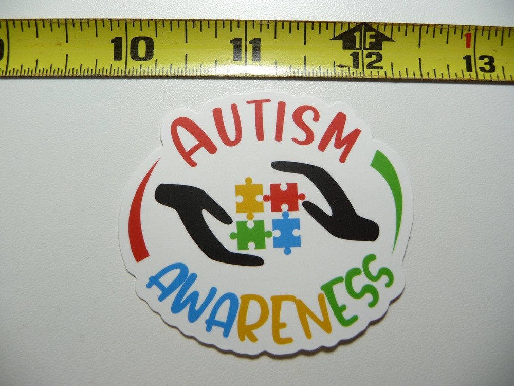 Autism Awareness Puzzle Hands Support Decal Sticker