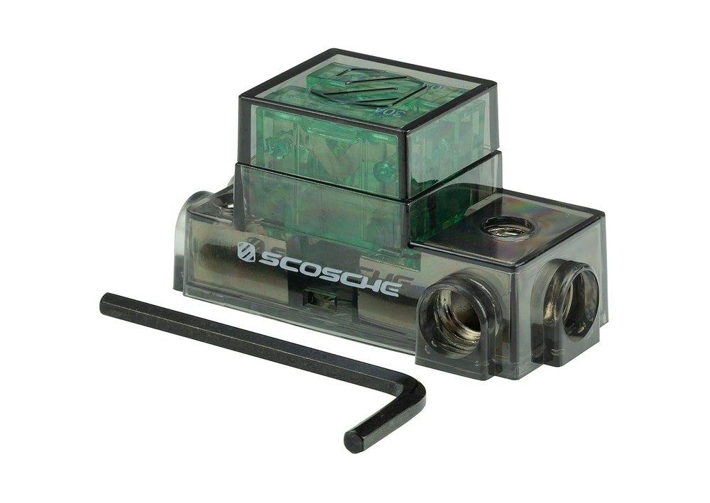 SCOSCHE PDM482A Maxi Fuse Distribution Block with Single 4 Gauge Input black