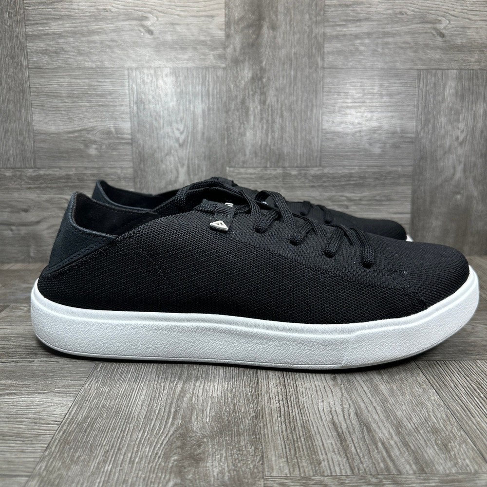 Reef Terramar Sneakers Mens 13 Black Knit Slip On Casual NEW