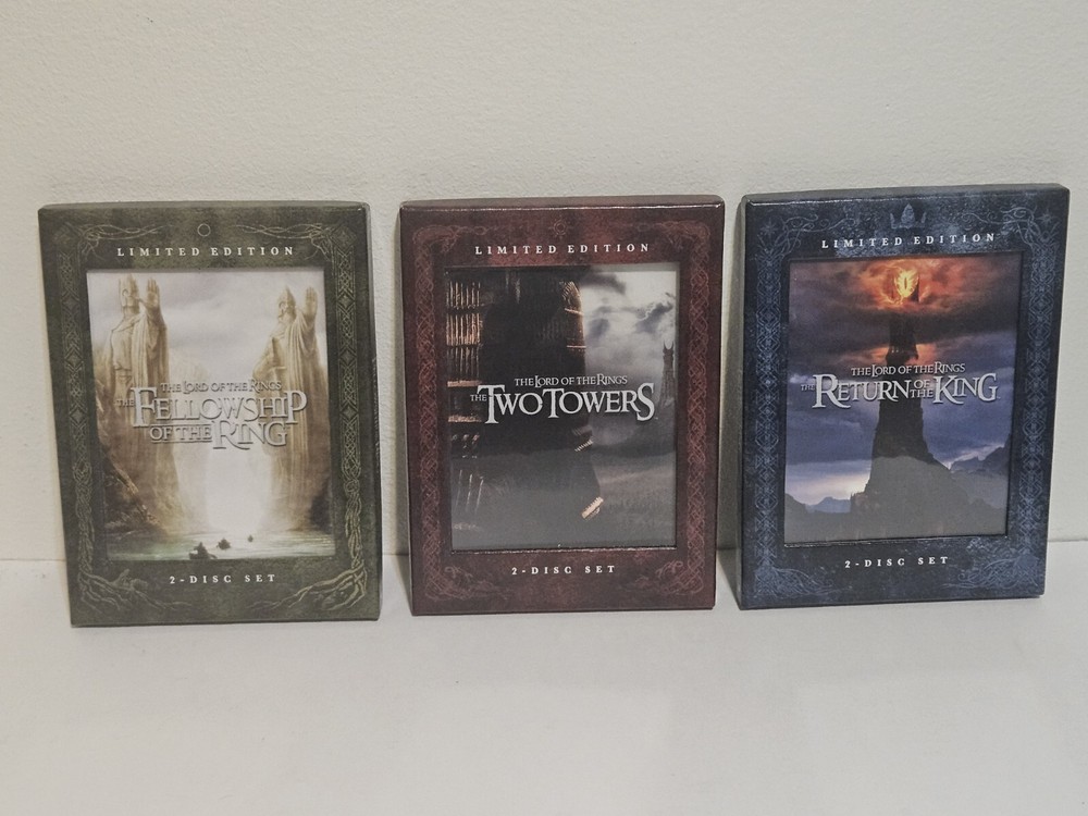 The Lord of The Rings Limited Edition Trilogy 6 DVD Set Rare Collectible Trilogy