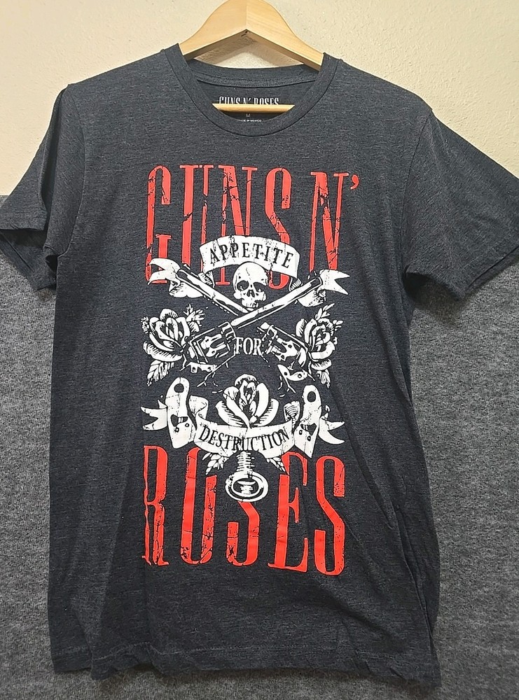 Guns And Roses Appetite  For Destruction Concert Merchandise Men's M T Shirt