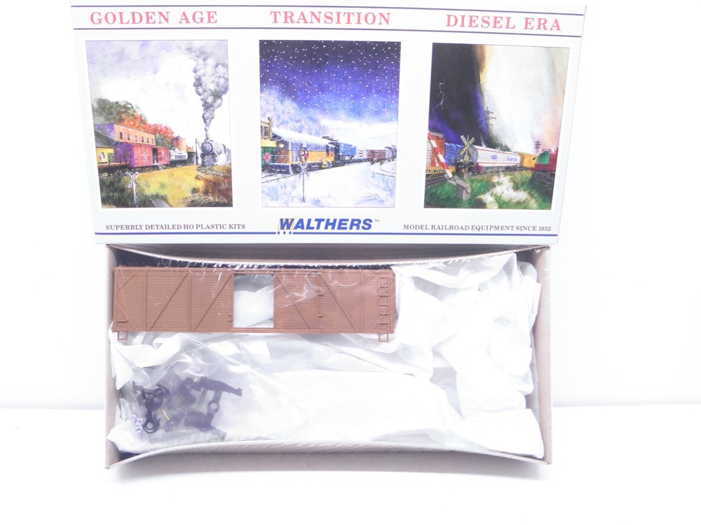 Walthers 40' Braced End Boxcar - Undecorated - Ho Scale -Kit