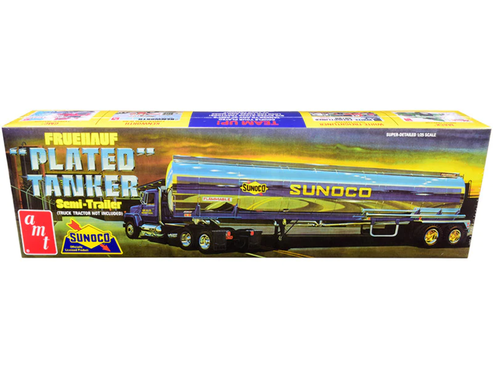 Fruehauf Plated Tanker Semi-Trailer Sunoco 1/25 Scale Skill 3 Model Kit