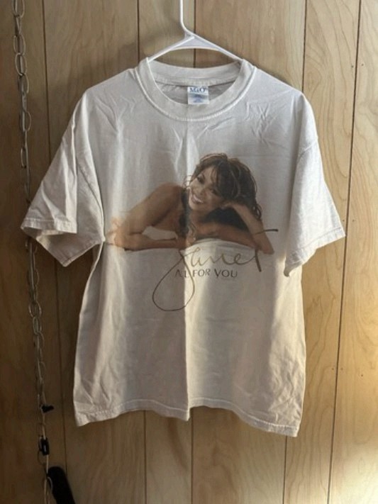 Janet Jackson All For You World Tour 2001 Original Rock & Pop Concert T-Shirt