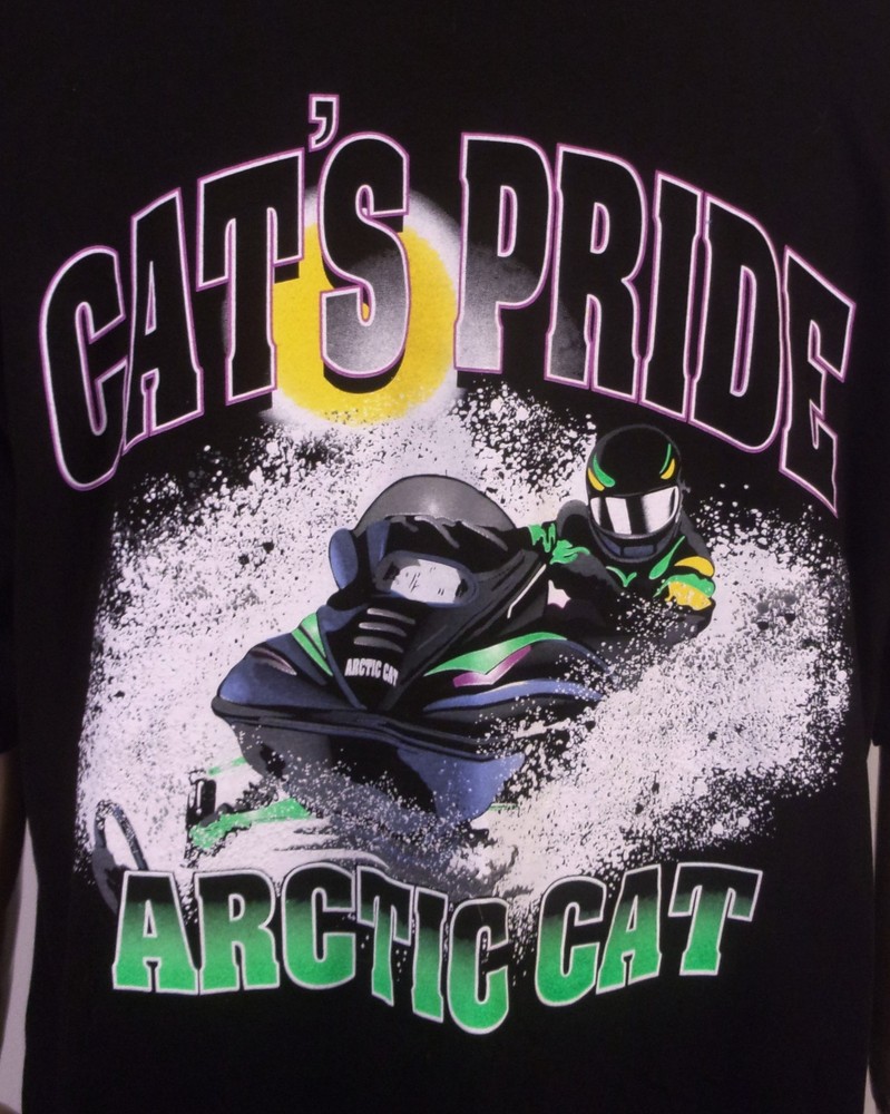 vintage 90s Arcticwear Arctic Cat Snowmobiles T-Shirt USA 1997 Cat's Pride 2X