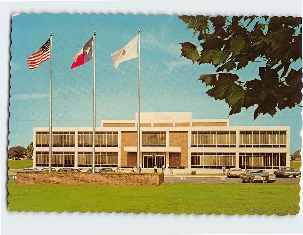 Postcard East Texas State University Administration Building Commerce Texas USA