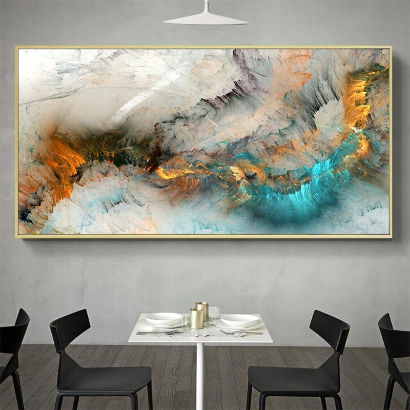 Cloud Abstract Canvas Painting Wall Art Print Poster Wall Picture Home Decor Art