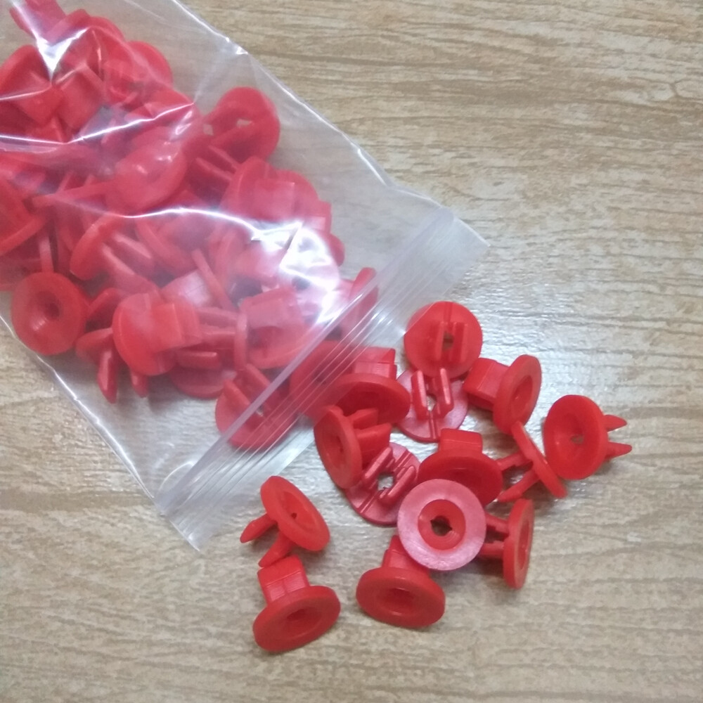 Set Of 30 Red W702438-S300 NEW FOR FORD Lincoln Under-Body Shield Nut