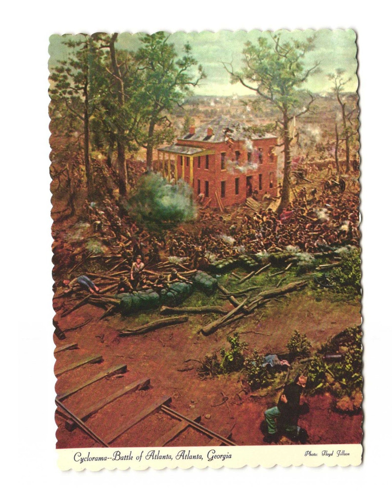The Cyclorama Atlanta GA Vintage postcard unposted Battle of Atlanta