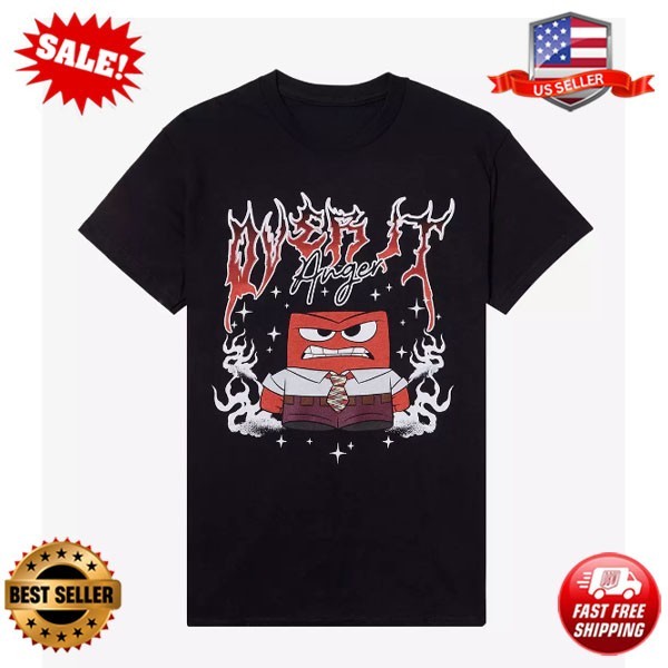 Disney Pixar Inside Out 2 Anger Boyfriend Fit Girls T-Shirt  S-5XL