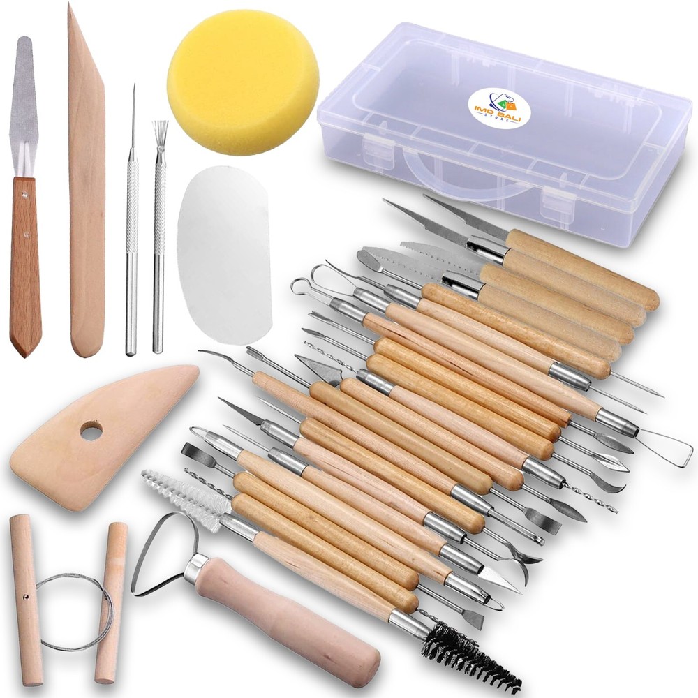30 Pcs Polymer Clay Tools Ceramics Clay Sculpting Tool Set for Adults and Kids