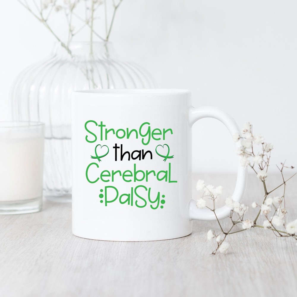Stronger Than Cerebral Palsy Mug Cerebral Palsy Awareness Mug Cerebral Palsy