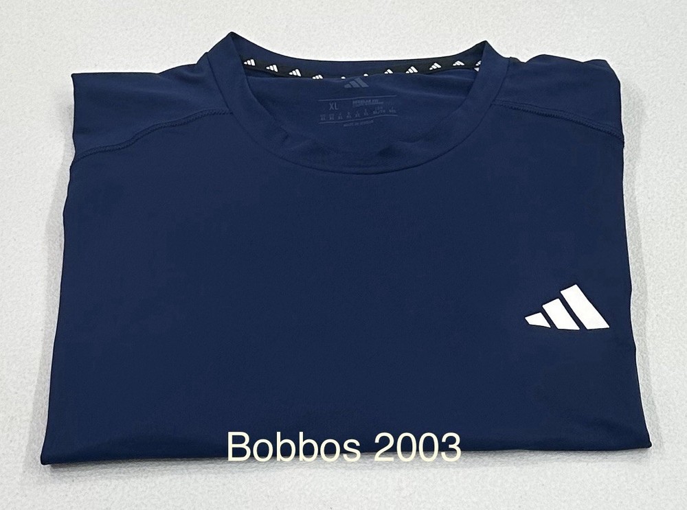 Adidas Men's Active Tee, Dark Blue, Size XL