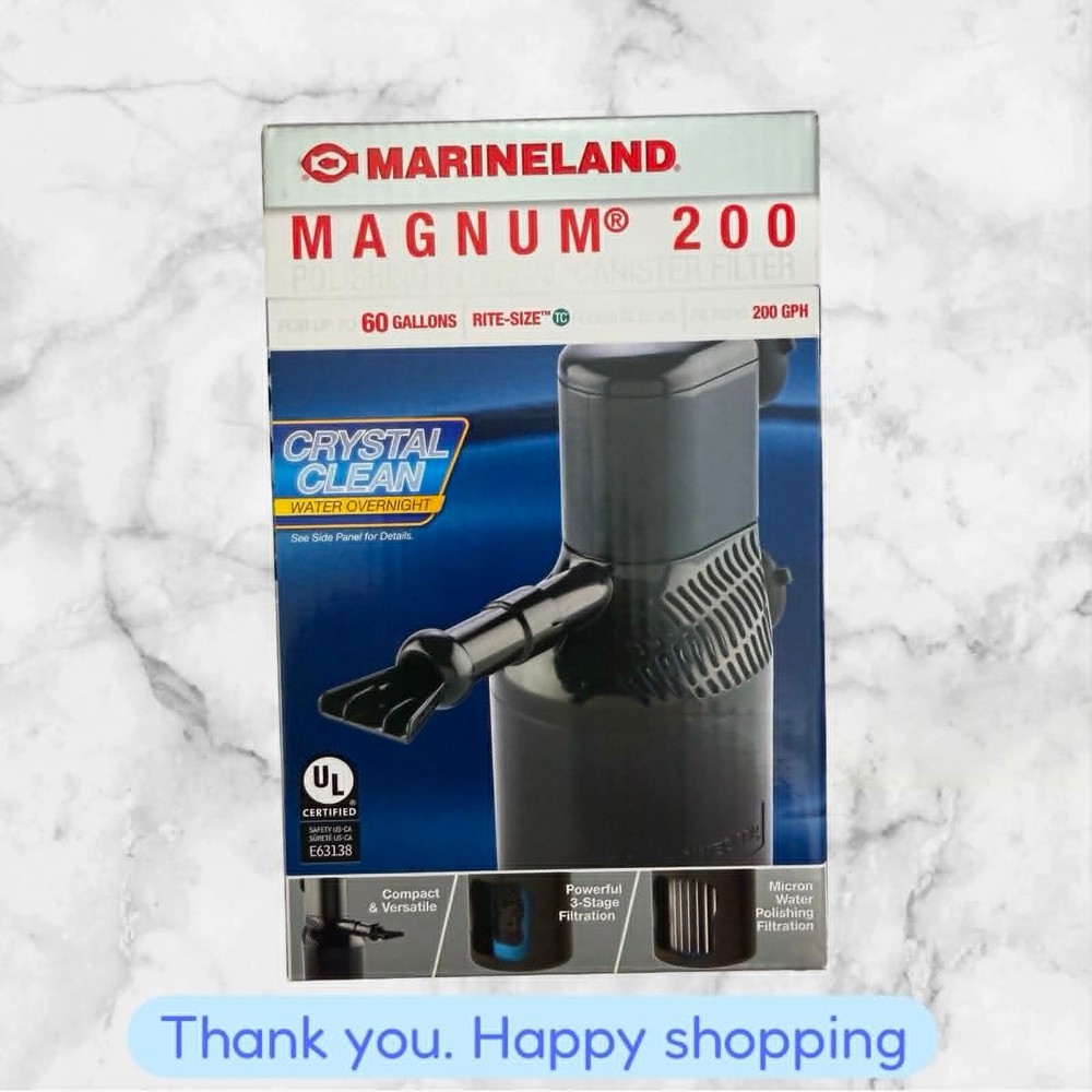 Marineland Magnum 200 Polishing Internal Canister Filter 200 GPH P5142034 NEW