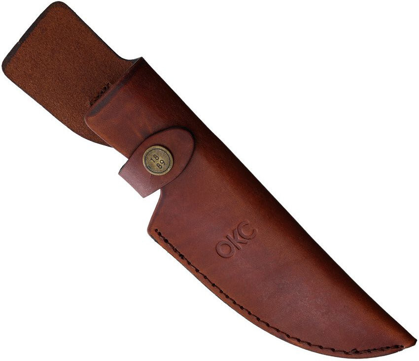 LEATHER SHEATH FOR ONTARIO RAT-5 KNIFE WITH  5