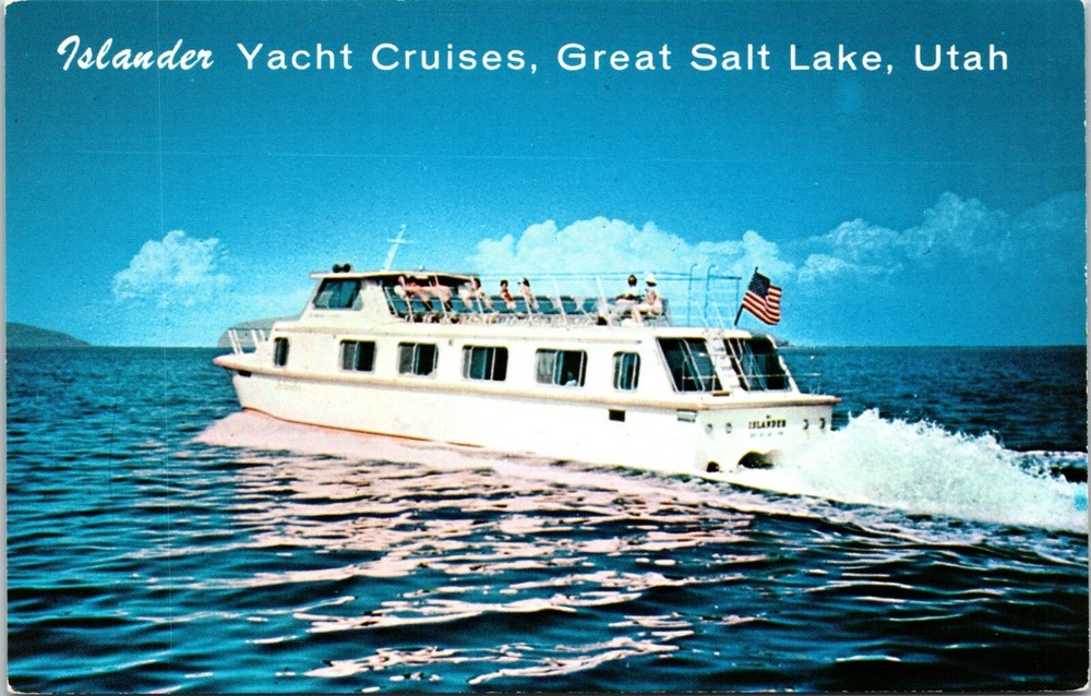 Islander Yacht Cruises Great Salt Lake Utah Vintage Postcard