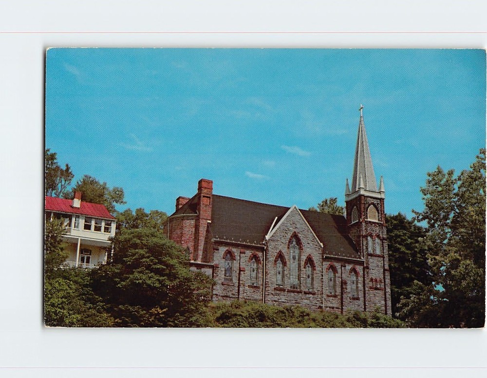 Postcard St. Peters Catholic Church Harpers Ferry West Virginia USA
