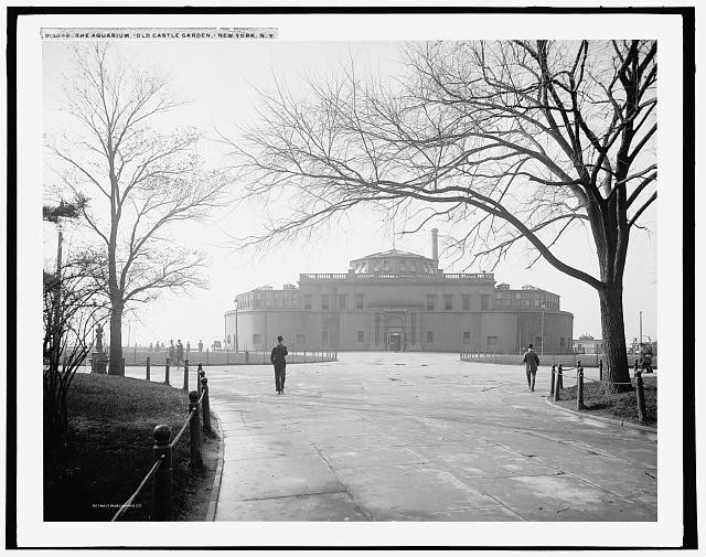 Aquarium,Old Castle Garden Clinton,New York,NY,Detroit Publishing Company,c1900