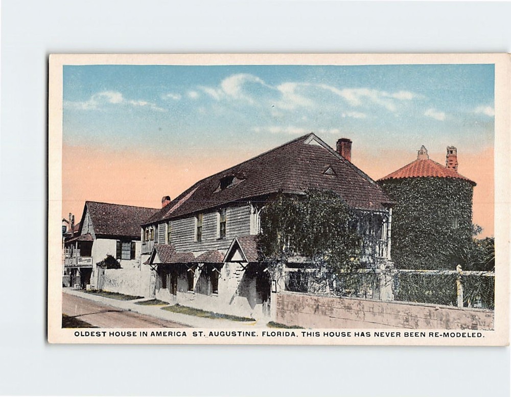 Postcard The Oldest House in America St. Augustine Florida USA