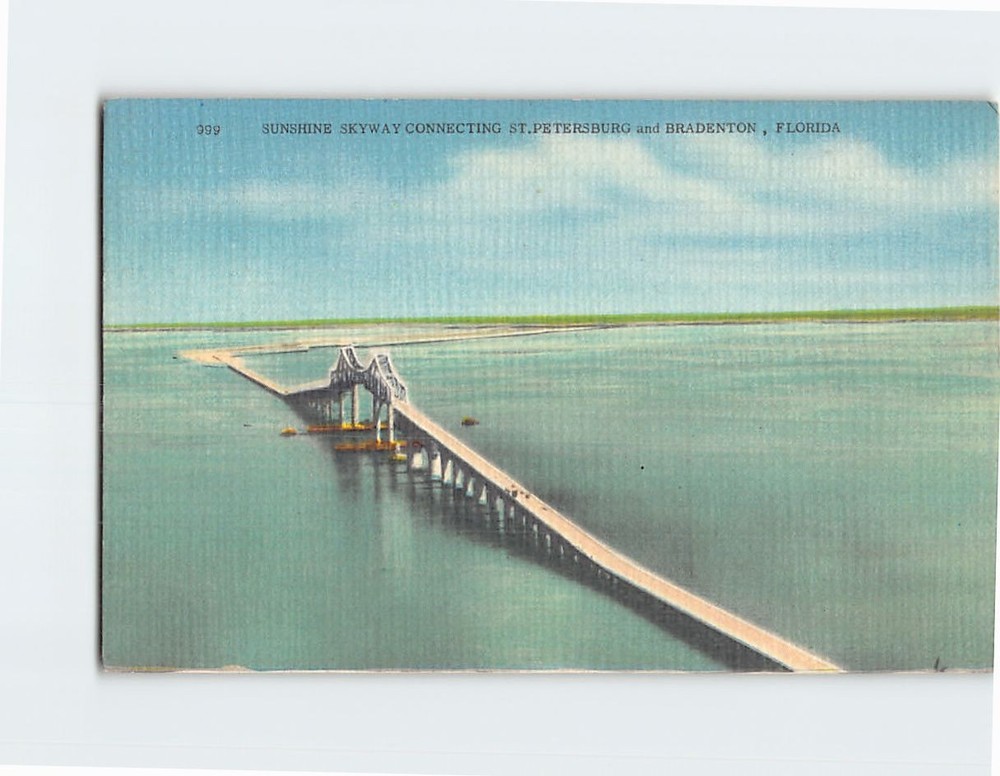 Postcard Sunshine Skyway St. Petersburg Florida USA