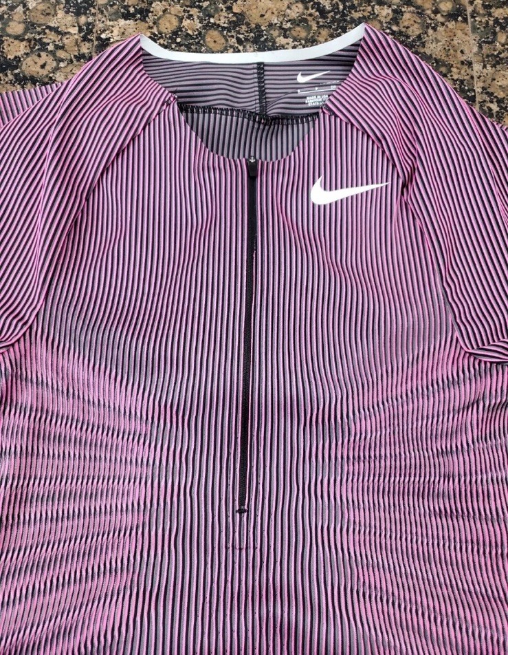 Nike Pro Elite Track Field Speedsuit Fuchsia 2024 Made In USA Small FQ1287-617