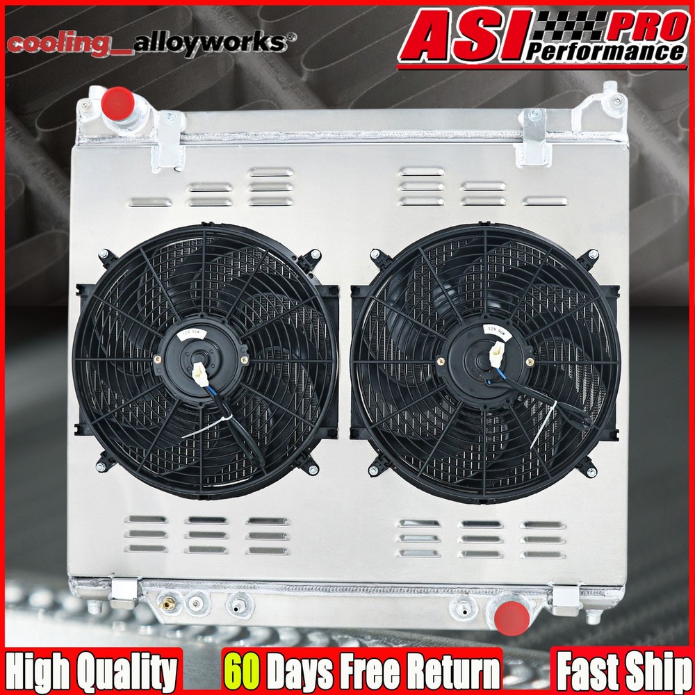 3 Core Radiator Shroud Fan Kit Fit 1995-1997 Ford F250 F350 7.3L Powerstroke V8