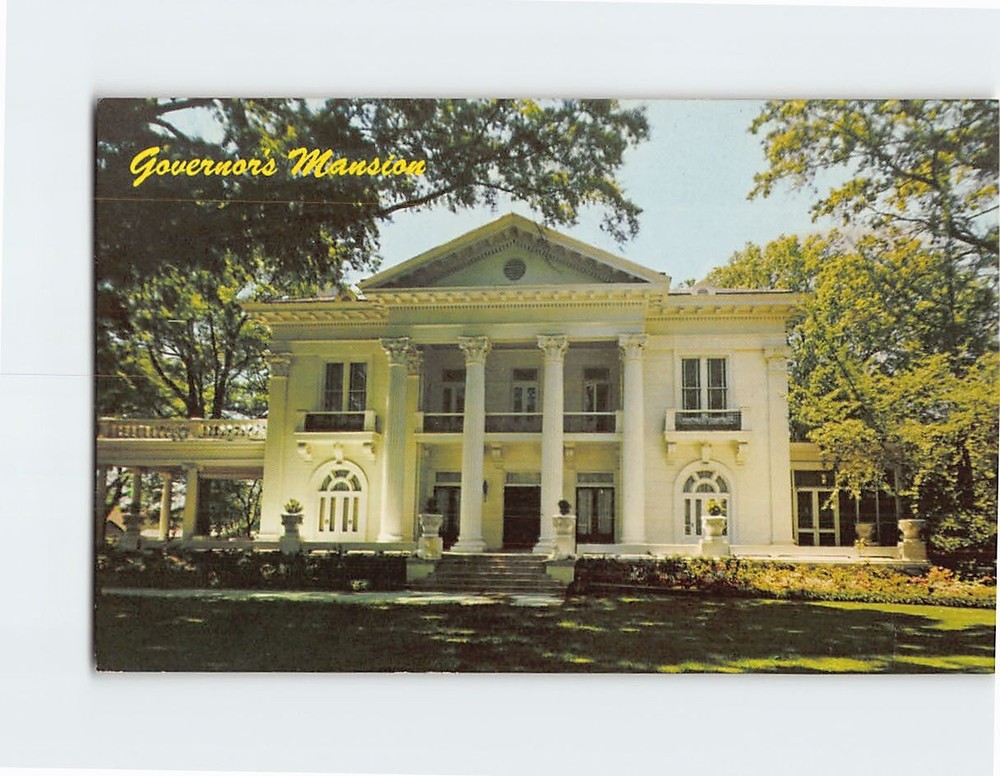 Postcard Governor's Mansion Montgomery Alabama USA