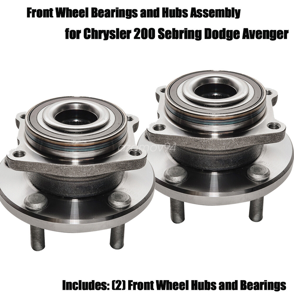Front Wheel Bearings and Hubs Assembly for Chrysler 200 Sebring Dodge Avenger