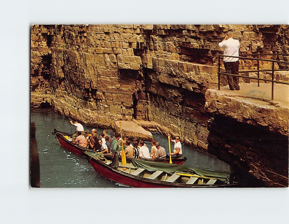 Postcard Start of Boat Ride at Ausable Chasm New York USA