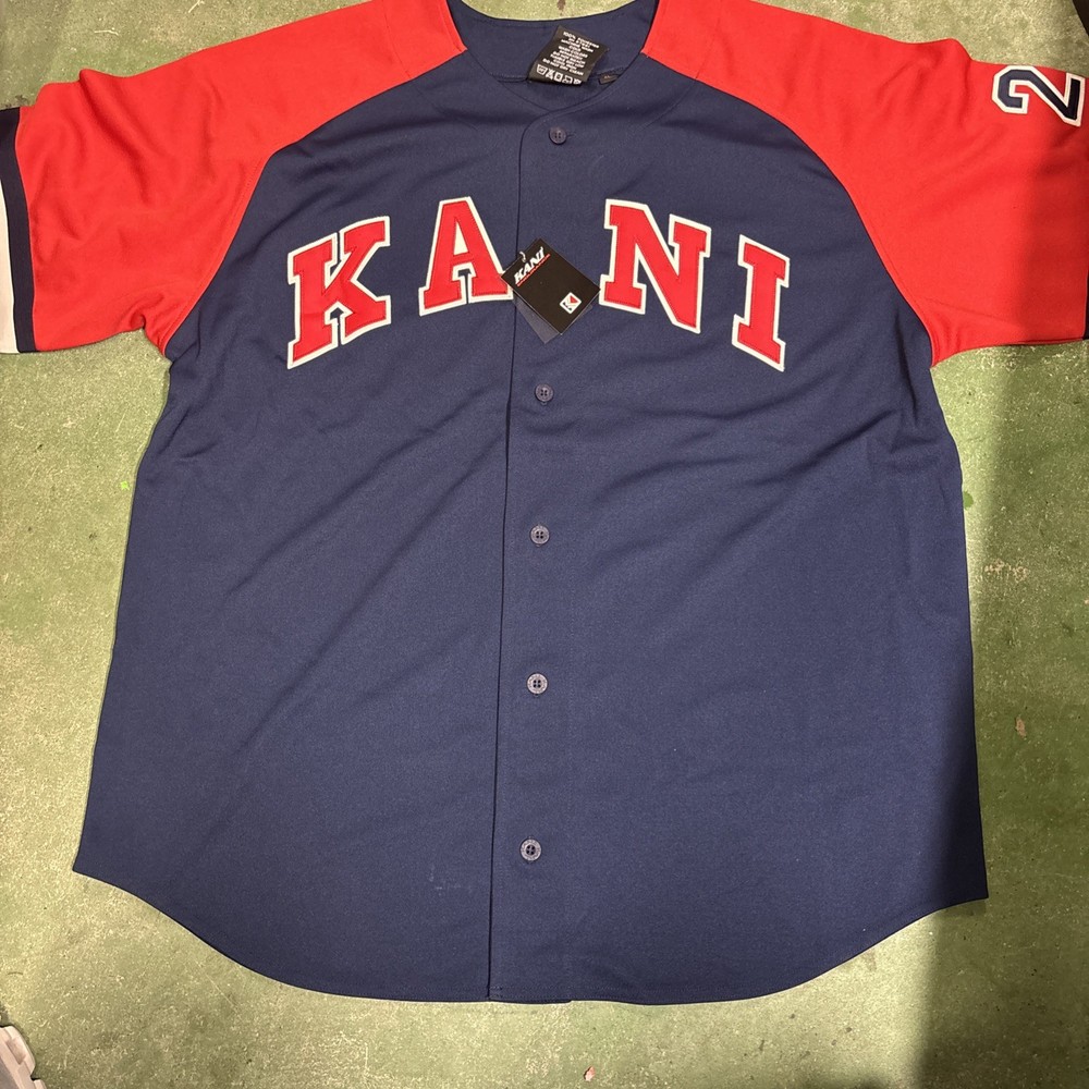 Vintage 90s Karl Kani endurance jersey NEW!! Red N Navy