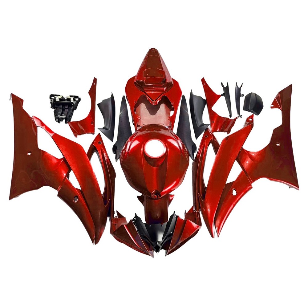 Candy Red Bodywork For Yamaha YZF R6 2008-2016 Fairings Body Kits ABS Injection