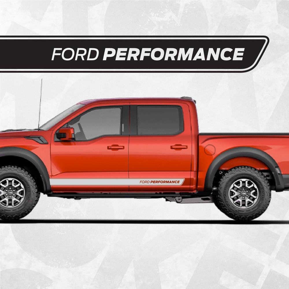 PERFORMANCE Side Stripe Decal - Ford F150 Raptor Compatible - Rocker Panel