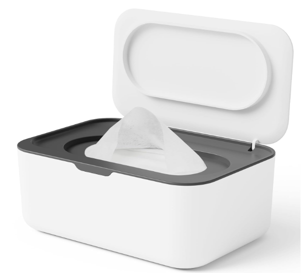 Wipes Dispenser, Wipe Holder for Baby & Adult, Seposeve Refillable Baby Wipe Con