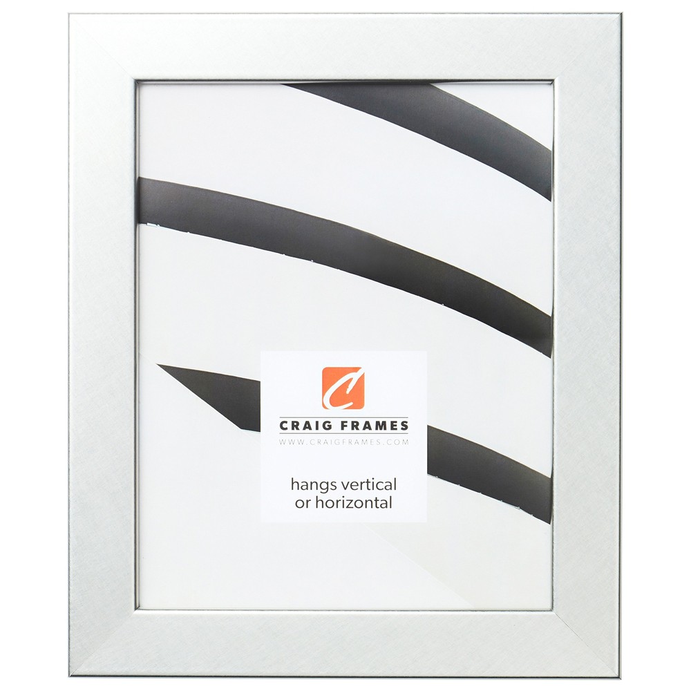 Bauhaus 125 Picture Frame, 4 x 10 Inch, Brushed Silver