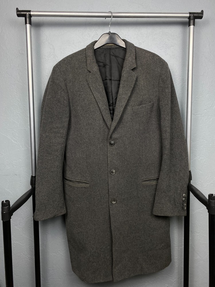 Hugo Boss Vintage Mens Wool Coat Jacket Size L