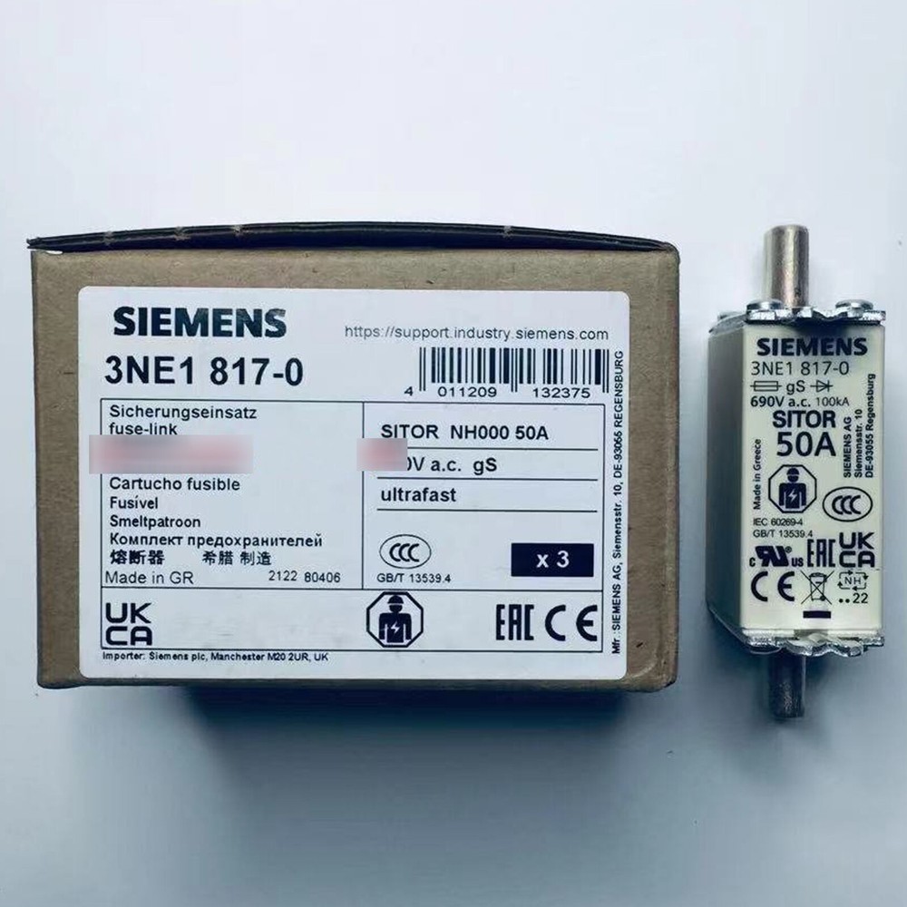 3PCS/BOX New 3NE1817-0 SITOR Fuse 690VAC 50A FAST SHIP *lg