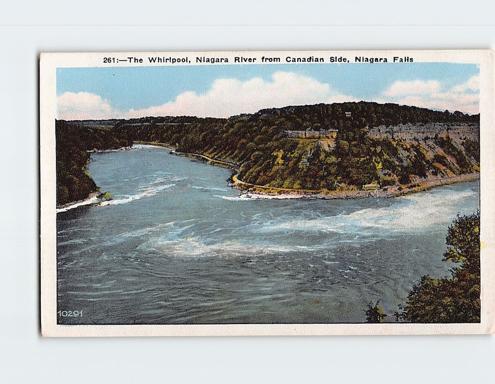 Postcard The Whirlpool Niagara River From Canadian Side Niagara Falls  USA