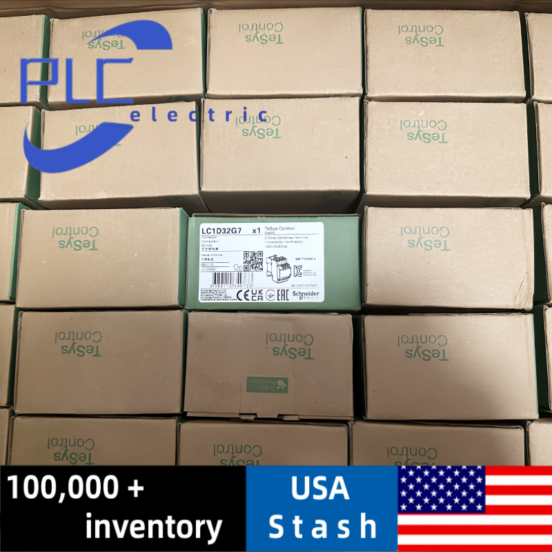 New Schneider LC1D32G7 3-Phase Contactor with 3 NO, 120VAC 50/60Hz Coil from US Stock