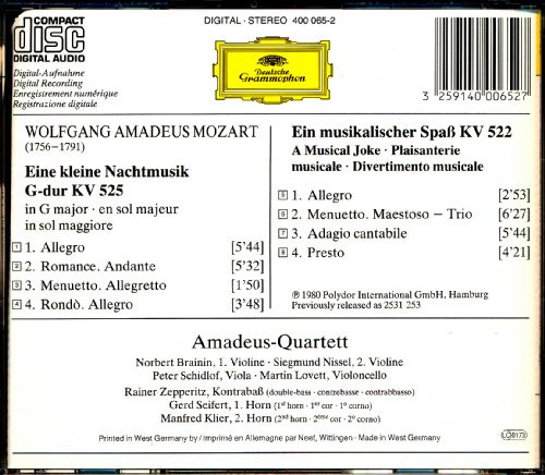 Mozart:Eine Kleine Nachtmusik - VERY GOOD
