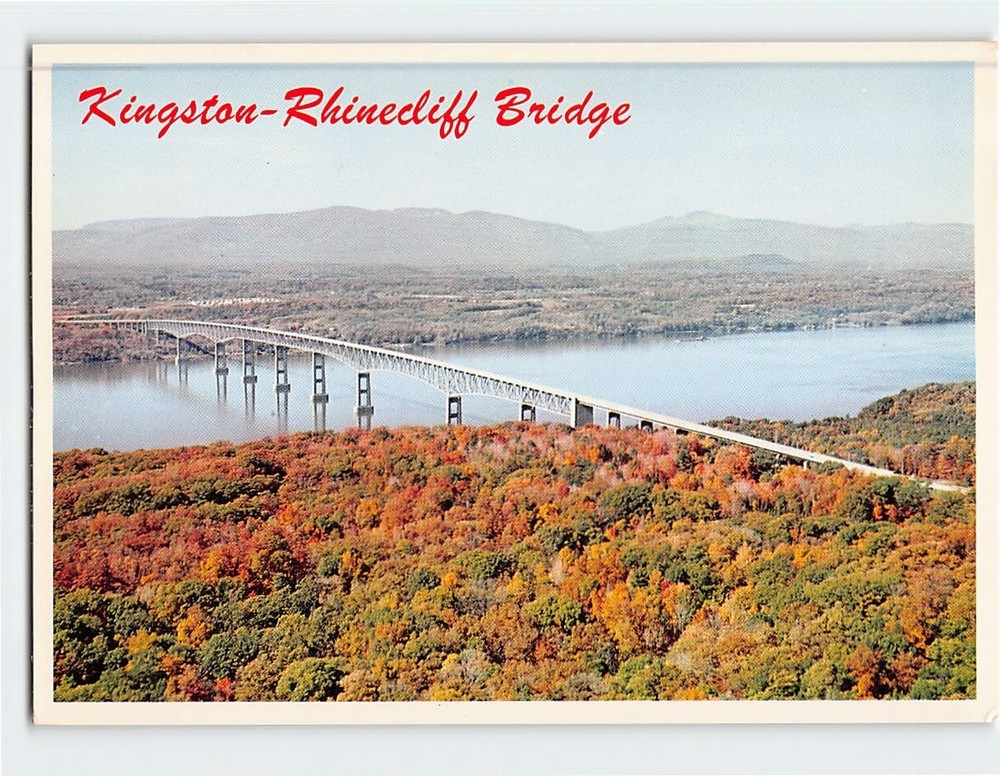 Postcard Kingston Rhinecliff Bridge Rhinecliff New York USA