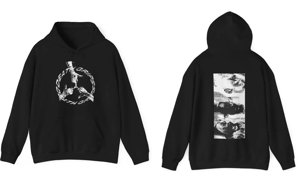 Death Grips Death Album Tour 2 Sided Hoodie Full Size S-5XL