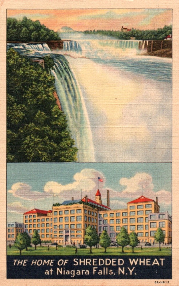 Shredded Wheat Niagara Falls New York - Linen Posted NY