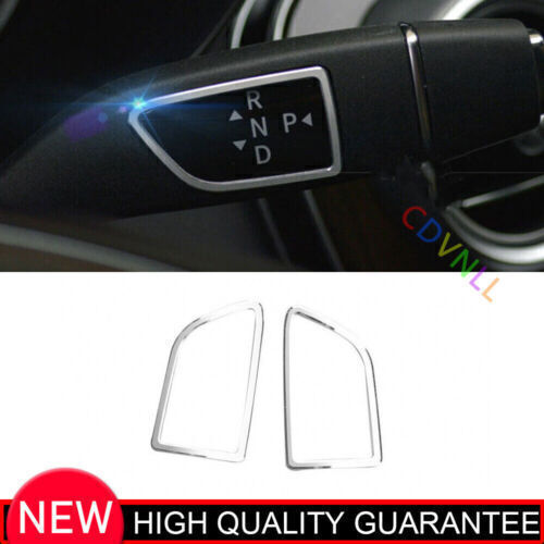 2016-2019 Mercedes GLE GLS Chrome Aluminum Gear Shift Cover Trim 2PCS