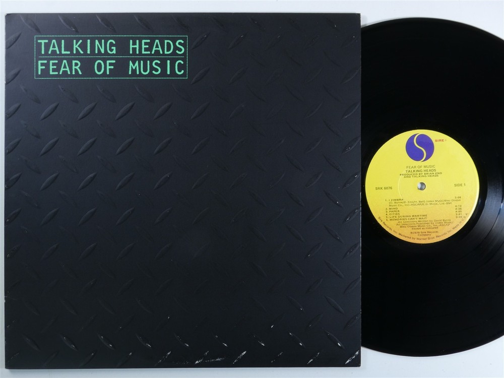 TALKING HEADS Fear Of Music SIRE LP VG+ embossed cover f