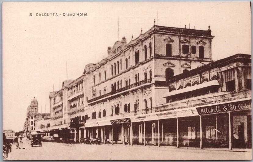 Vintage 1910s CALCUTTA (Kolkata) INDIA Postcard 