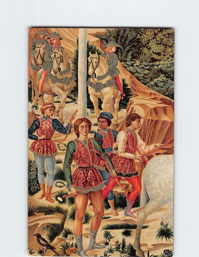 Postcard The Cavalcade of the Magi by Benozzo Gozzoli Palazzo Medici Riccardi