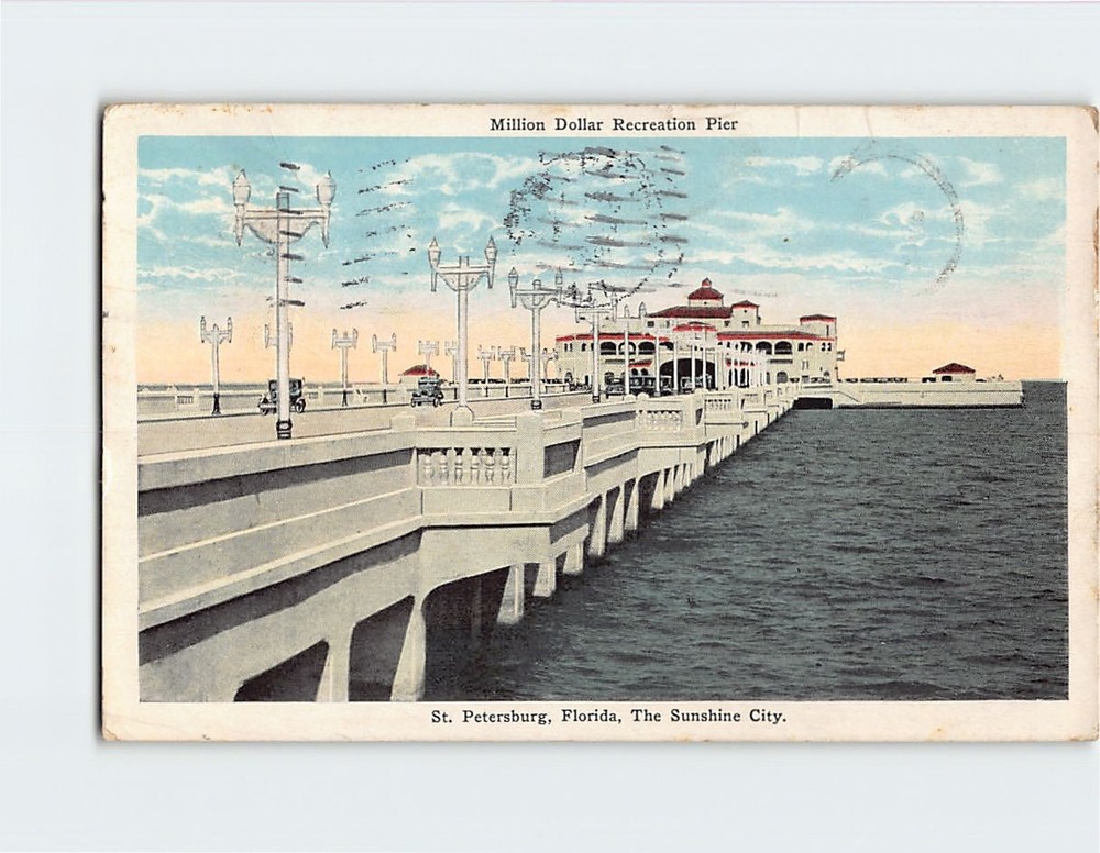 Postcard Million Dollar Recreation Pier St. Petersburg Florida USA