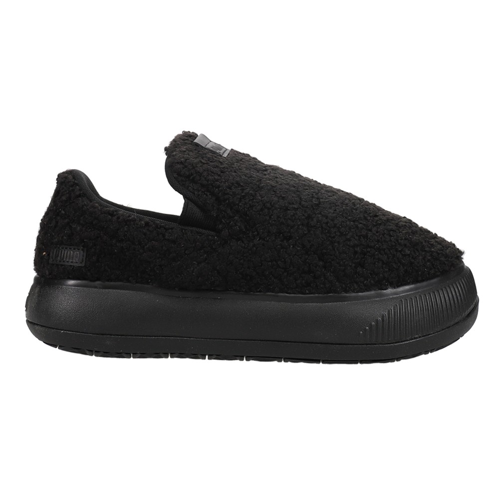 PUMA Suede Mayu SlipOn Platform  Womens Black Sneakers Casual Shoes 38488701