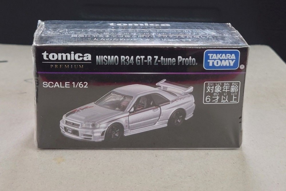 Takara Tomy Tomica Premium NISMO R34 GT-R Z-tune Proto 1/62 Silver